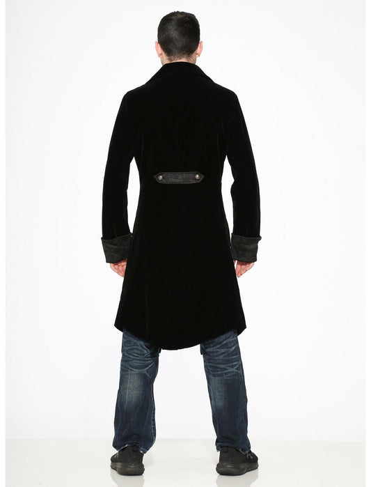 Black Velvet Mens Coat - US 2232
