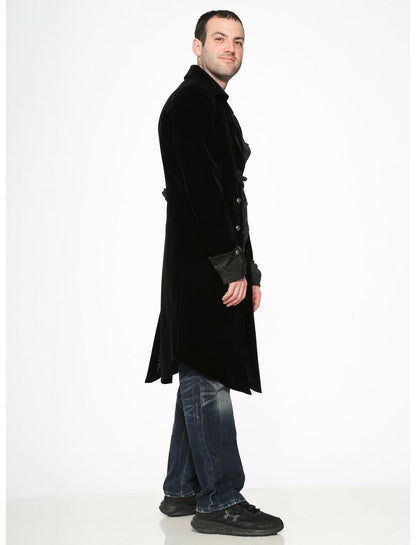 Black Velvet Mens Coat - US 2232