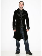 Black Velvet Mens Coat - US 2232