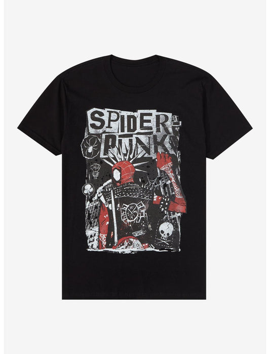 Marvel Spider-Man: Across The Spider-Verse Spider-Punk T-Shirt - US 3373