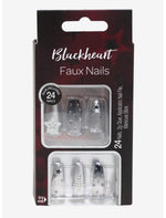 Blackheart Silver Star Gem Faux Nail Set - US 6309