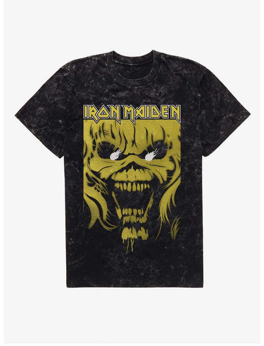 Iron Maiden Eddie Stencil Mineral Wash T-Shirt - US 4988