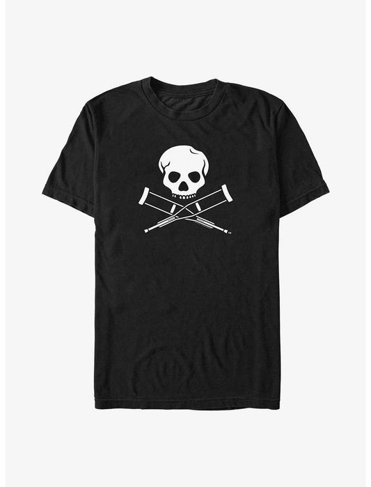 Jackass Skull and Crutches Logo Big & Tall T-Shirt - US 3799