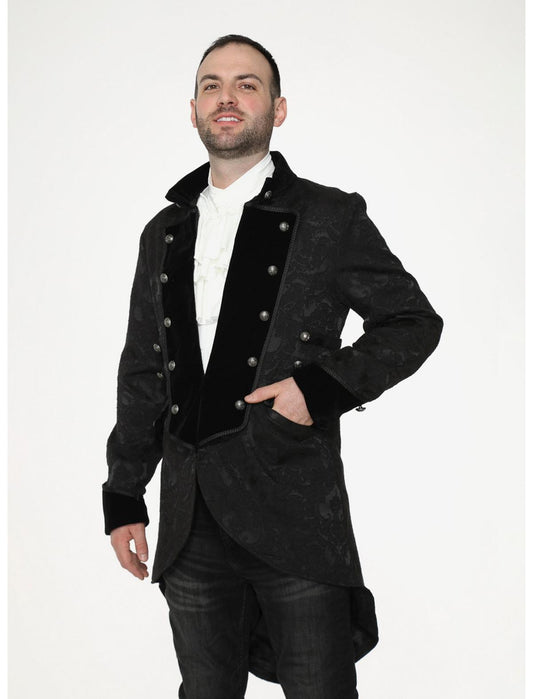 Black Pirate Mens Coat - US 4166