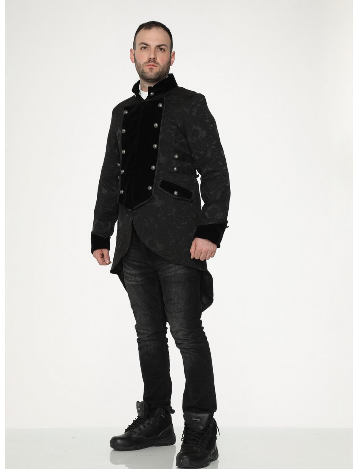 Black Pirate Mens Coat - US 4166