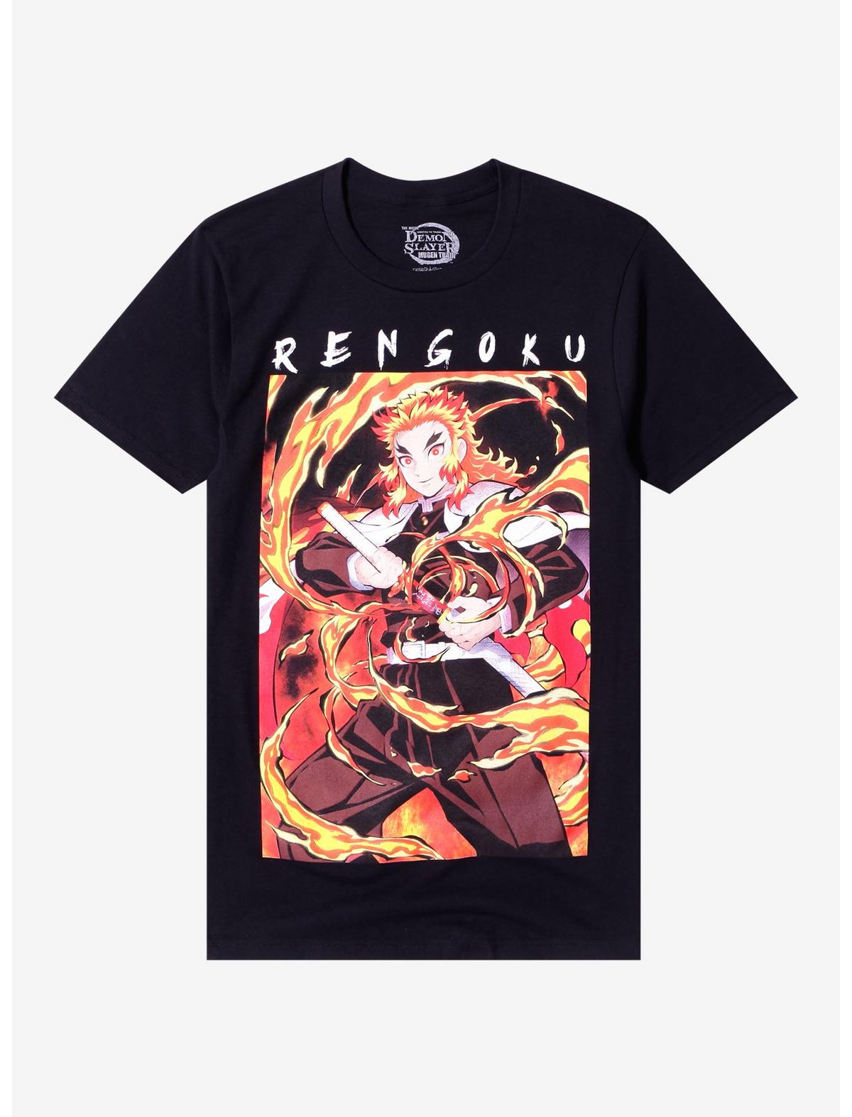 Demon Slayer: Kimetsu No Yaiba Rengoku Name T-Shirt - US 4143