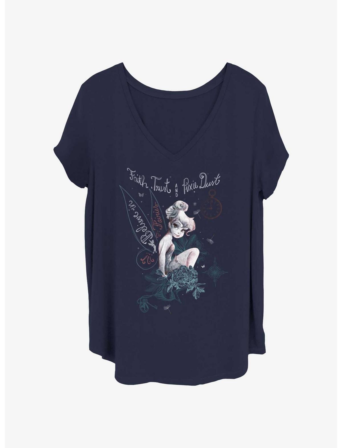 Disney Tinker Bell In Fairy Land Girls T-Shirt Plus Size - US 4445