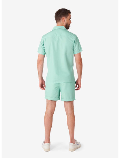 Magic Mint Summer Button-Up Shirt and Short - US 5478