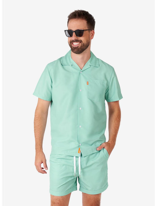 Magic Mint Summer Button-Up Shirt and Short - US 5478