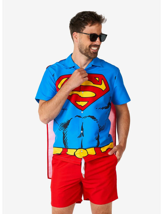 DC Comics Superman Button-Up Shirt and Short - US 3971