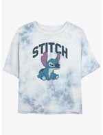 Disney Lilo & Stitch Hangry Stitch Tie-Dye Girls Crop T-Shirt - US 9569