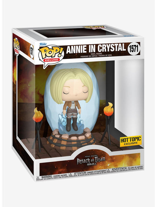 Funko Attack On Titan Pop! Deluxe Annie In Crystal Vinyl Figure Hot Topic Exclusive - US 7678