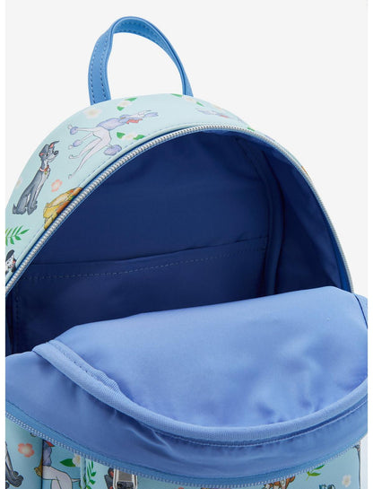 Loungefly Disney Dogs Floral Mini Backpack - US 5561