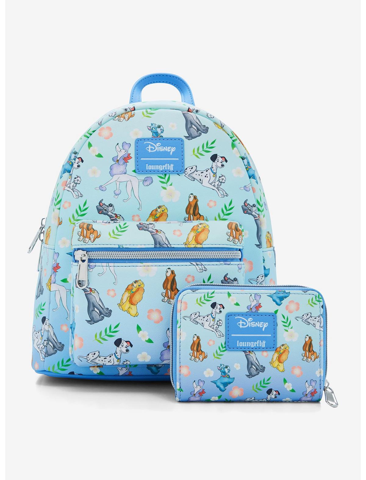 Loungefly Disney Dogs Floral Mini Backpack - US 5561