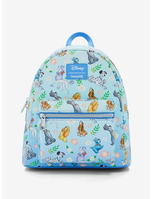 Loungefly Disney Dogs Floral Mini Backpack - US 5561