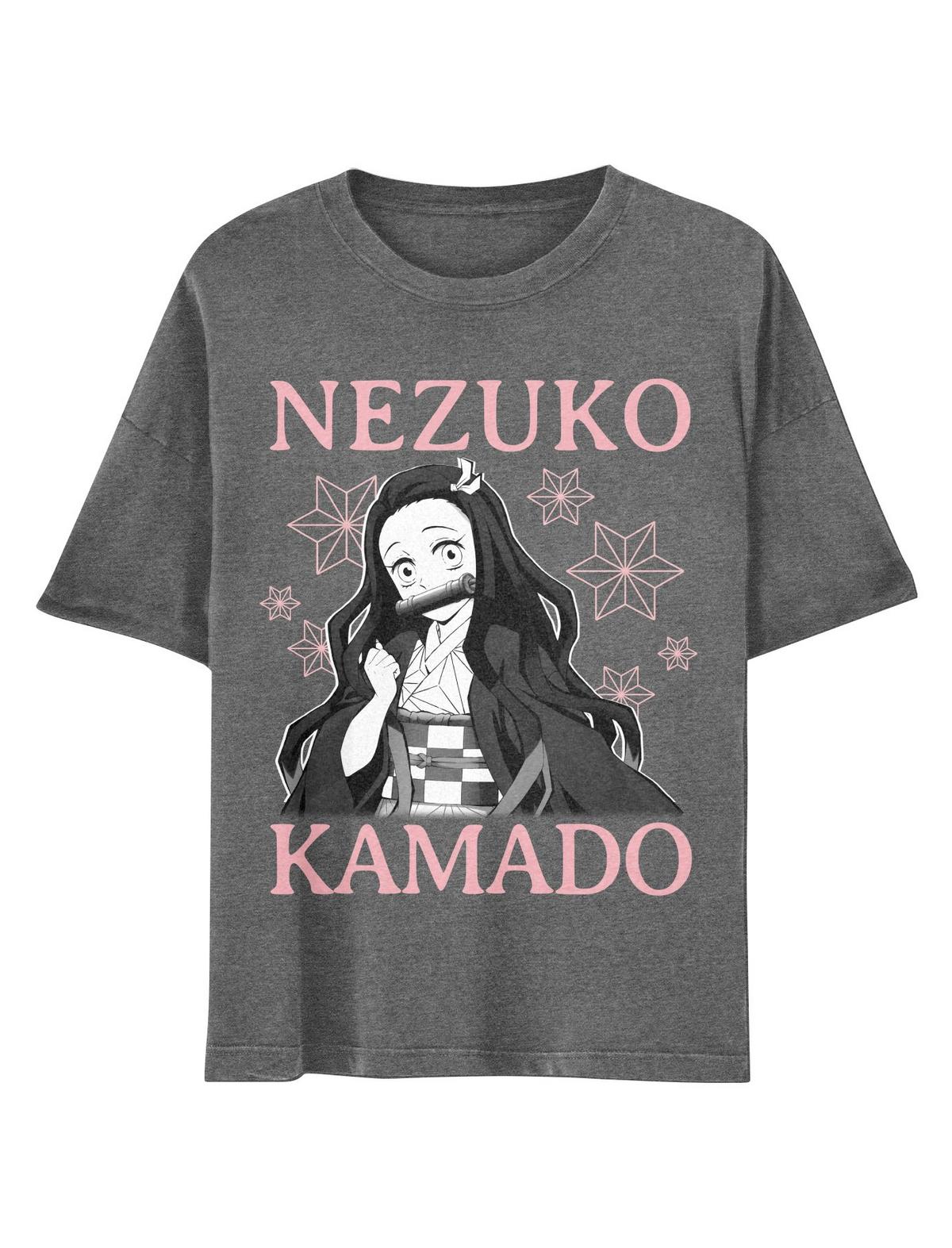 Demon Slayer: Kimetsu No Yaiba Nezuko Boyfriend Fit Girls T-Shirt - US 8673