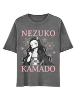 Demon Slayer: Kimetsu No Yaiba Nezuko Boyfriend Fit Girls T-Shirt - US 8673