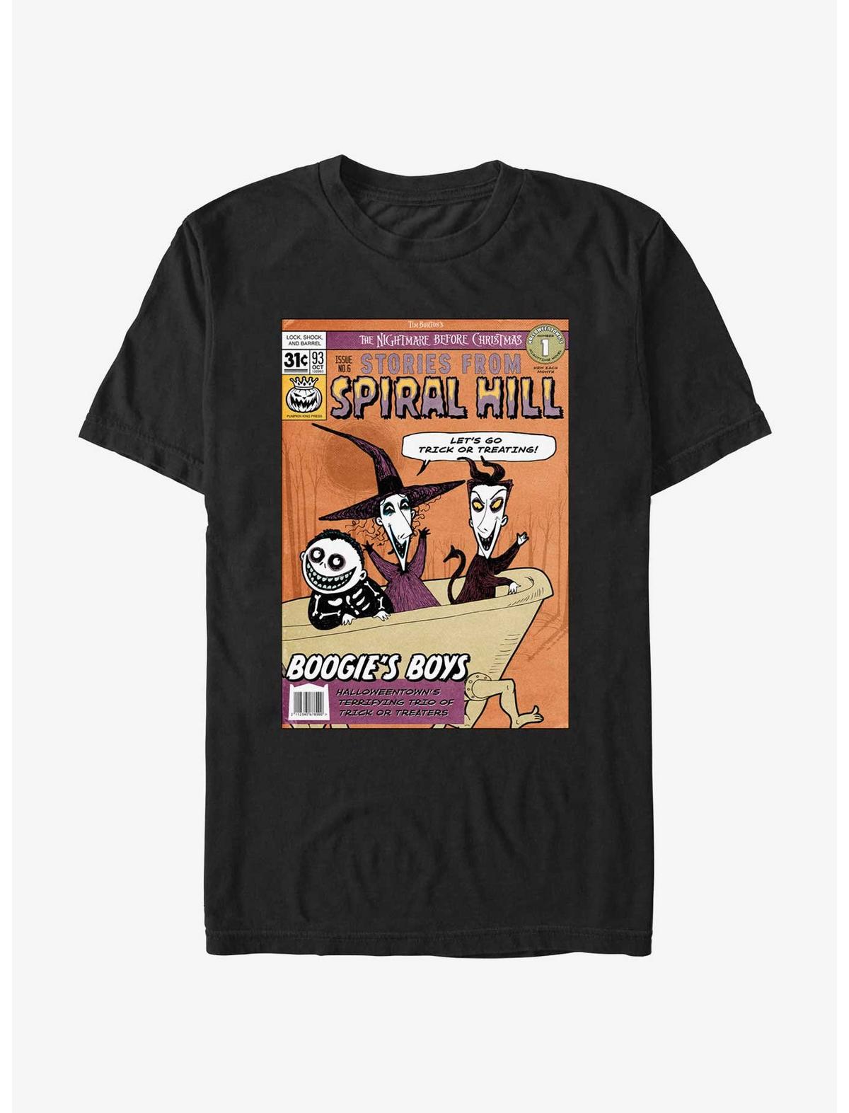 Disney The Nightmare Before Christmas Stories From Spiral Hill Boogie's Boys T-Shirt - US 7024