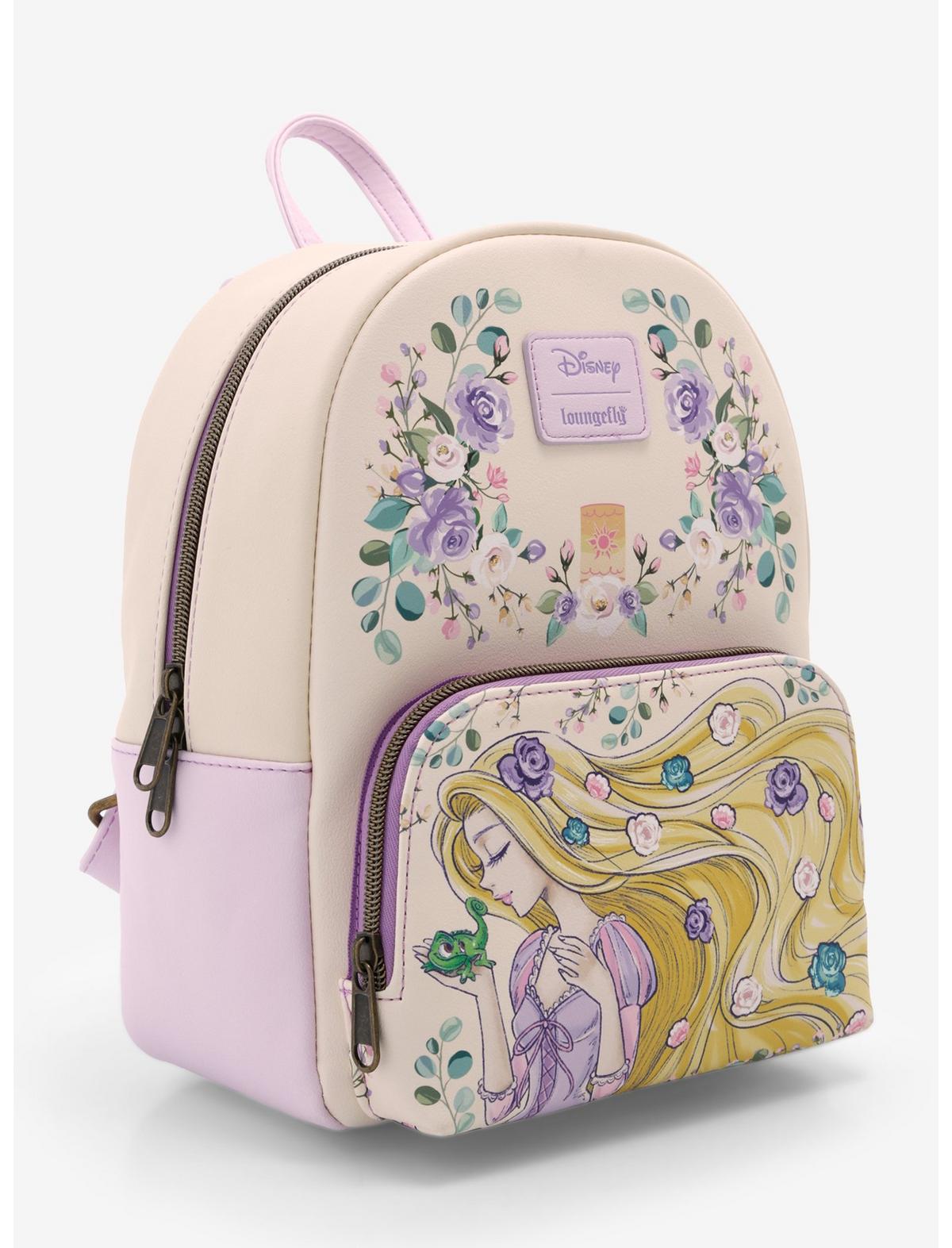 Loungefly Disney Tangled Rapunzel & Pascal Flowers Mini Backpack - US 2433