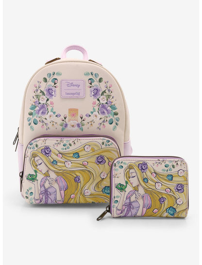 Loungefly Disney Tangled Rapunzel & Pascal Flowers Mini Backpack - US 2433