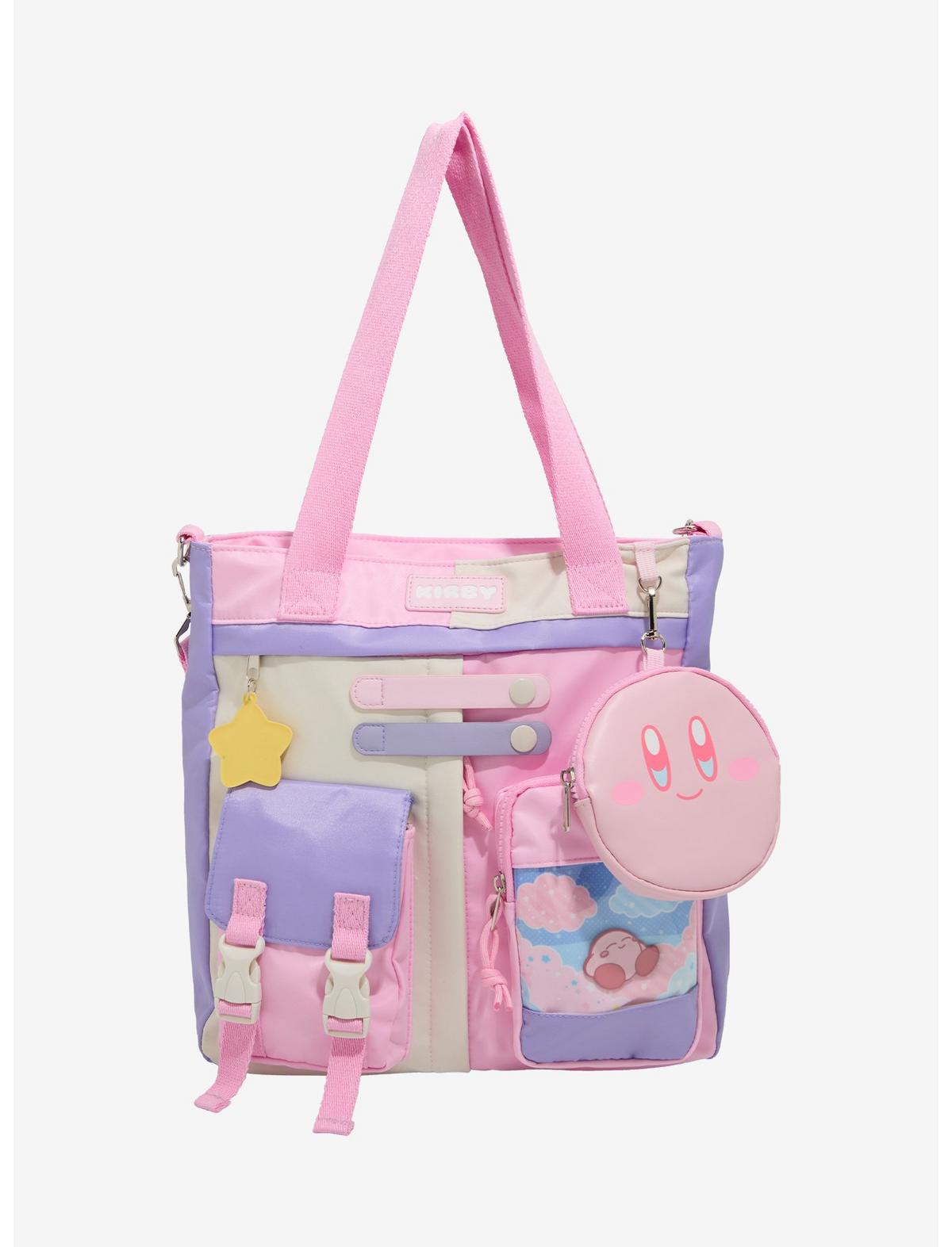 Kirby Pastel Cargo Tote Bag With Coin Purse - US 9048