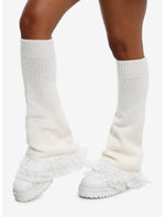 Cream Lace Flare Leg Warmers - US 4715