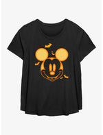 Disney Mickey Mouse Mickey Pumpkin Girls T-Shirt Plus Size - US 9964