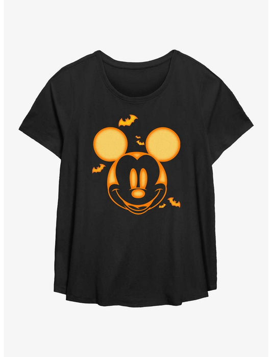 Disney Mickey Mouse Mickey Pumpkin Girls T-Shirt Plus Size - US 9964