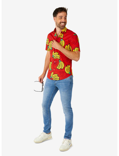 Donkey Kong Short Sleeve Button-Up Shirt - US 3079