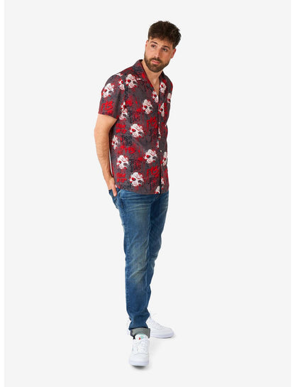 Friday the 13th Short Sleeve Button-Up Shirt - US 5889