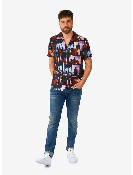 A Nightmare On Elm street Short Sleeve Button-Up Shirt - US 7480
