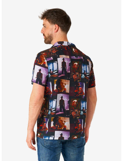 A Nightmare On Elm street Short Sleeve Button-Up Shirt - US 7480