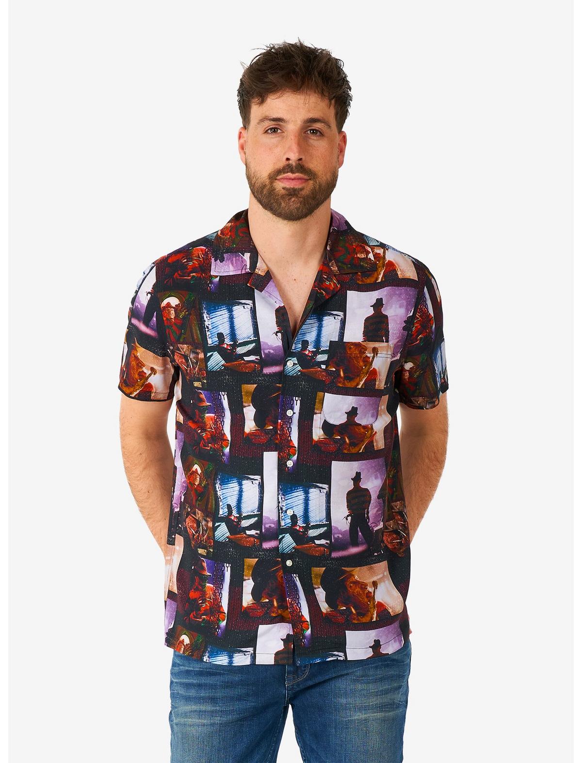 A Nightmare On Elm street Short Sleeve Button-Up Shirt - US 7480