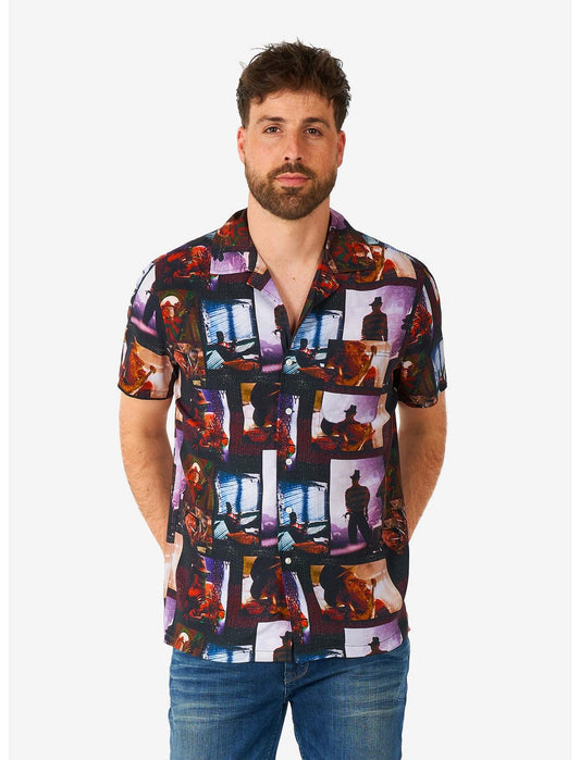 A Nightmare On Elm street Short Sleeve Button-Up Shirt - US 7480
