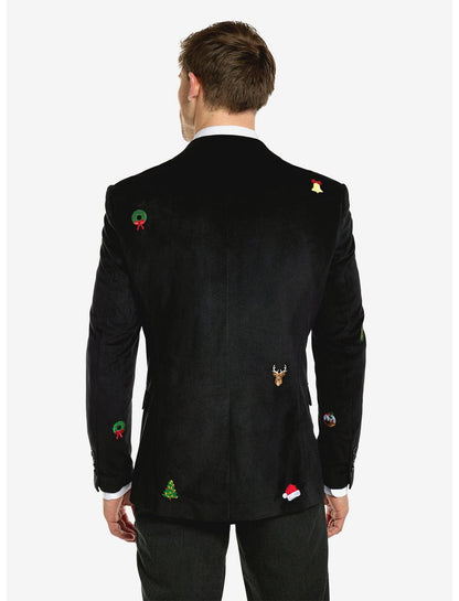 Christmas Icons Black Blazer - US 4284