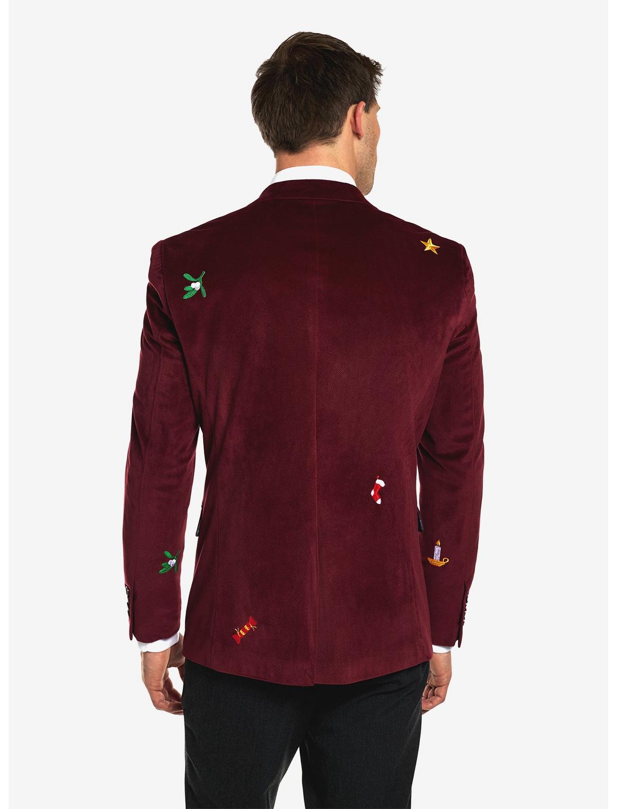 Christmas Icons Deep Burgundy Blazer - US 3321