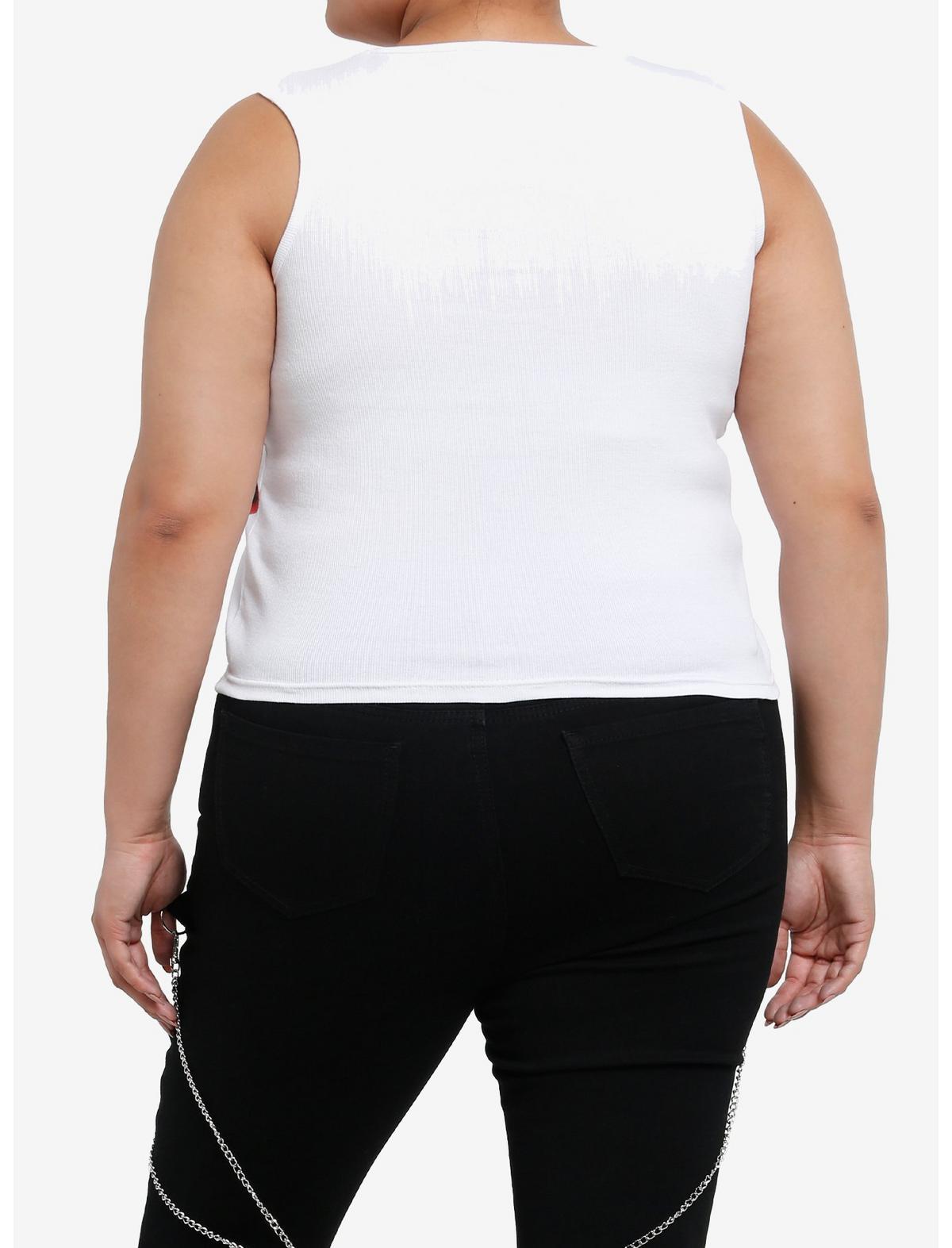 Daisy Street Red Rose & Rhinestone Girls Tank Top Plus Size - US 4214