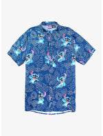 Disney Lilo & Stitch Stitch Plants Woven Button-Up - US 5595