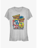 Dr. Seuss Thing 1 and Thing 2 Pop Girls T- Shirt - US 8674