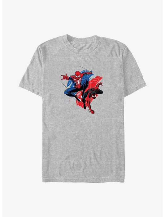 Marvel Spider-Man Peter Parker and Miles Morales Big & Tall T-Shirt - US 3488