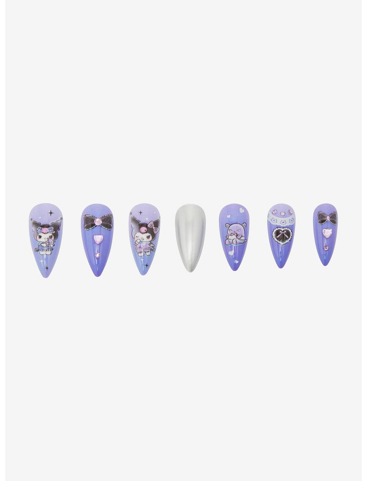 Kuromi Dress-Up Faux Nail Set - US 0460