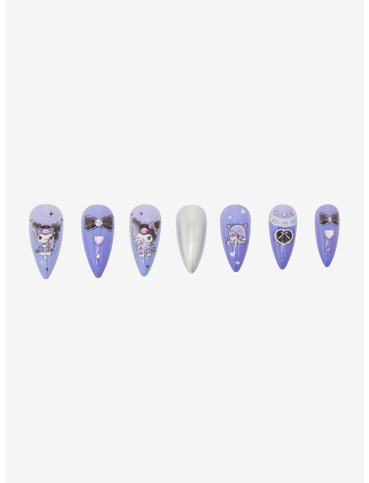Kuromi Dress-Up Faux Nail Set - US 0460