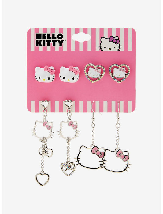 Hello Kitty Bling Earring Set - US 4879