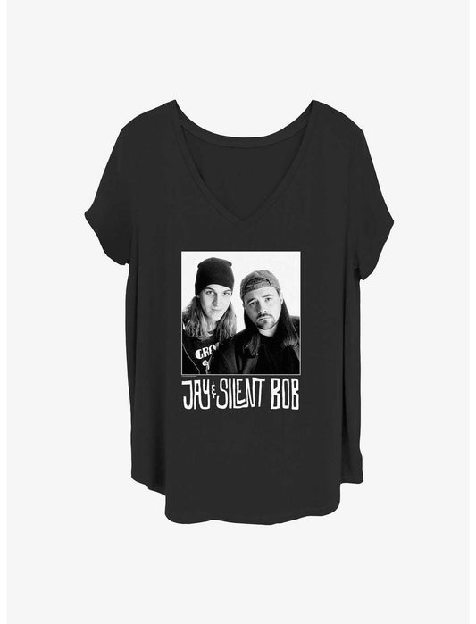 Jay and Silent Bob Portrait Girls T-Shirt Plus Size - US 3911
