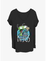 Invader ZIM Squirrel Friend Girls T-Shirt Plus Size - US 6402