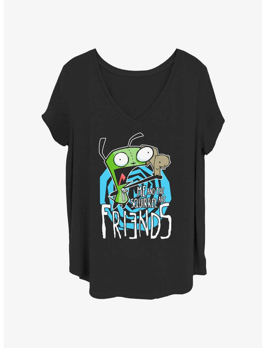 Invader ZIM Squirrel Friend Girls T-Shirt Plus Size - US 6402