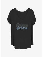Disney The Haunted Mansion Three Ghoulish Dudes Girls T-Shirt Plus Size - US 4069