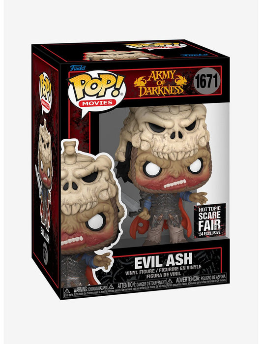 Funko Army Of Darkness Pop! Movies Evil Ash Vinyl Figure 2024 HT Scare Fair Exclusive - US 0856