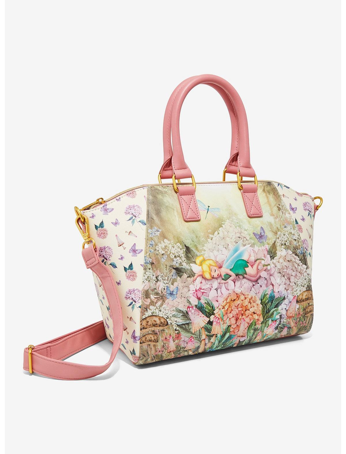Loungefly Disney Tinker Bell Flower Nap Satchel Bag Hot Topic Exclusive - US 9596