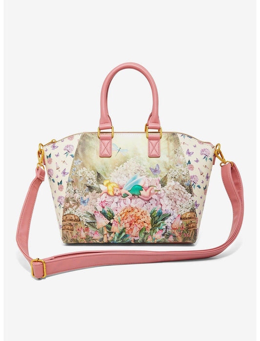 Loungefly Disney Tinker Bell Flower Nap Satchel Bag Hot Topic Exclusive - US 9596